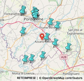 Mappa Via Rive Bassa, 33082 Azzano Decimo PN, Italia (8.22588)