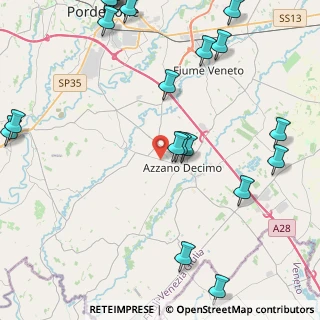 Mappa Via Rive Bassa, 33082 Azzano Decimo PN, Italia (6.052)