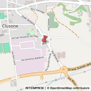 Mappa Via San Vincenzo de Paoli, 18, 24023 Clusone, Bergamo (Lombardia)