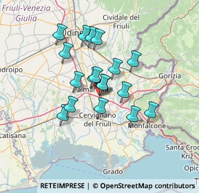 Mappa Palmanova Outlet Village, 33041 Aiello del Friuli UD, Italia (10.39278)