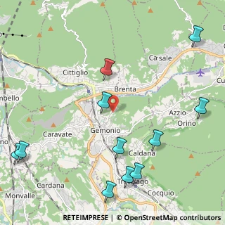 Mappa Via Pasubio, 21036 Gemonio VA, Italia (2.74909)