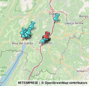 Mappa Via Udine, 38068 Rovereto TN, Italia (8.68067)