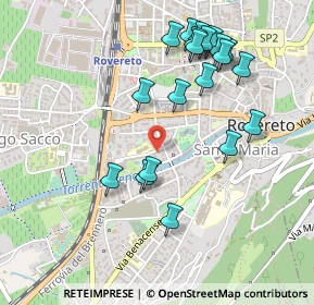 Mappa Via Udine, 38068 Rovereto TN, Italia (0.5075)