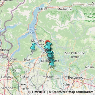Mappa Via della Valsassina, 23900 Lecco LC, Italia (7.74182)