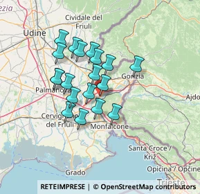 Mappa Viale Trieste, 34072 Gradisca d'Isonzo GO, Italia (10.66263)
