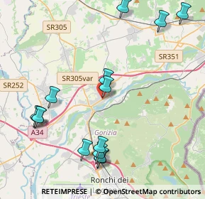 Mappa Viale Trieste, 34072 Gradisca d'Isonzo GO, Italia (4.76357)