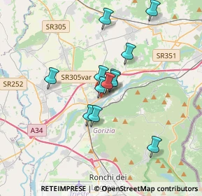 Mappa 141 d'Isonzo, 34072 Gradisca d'Isonzo GO, Italia (2.73417)