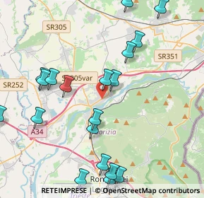 Mappa Viale Trieste, 34072 Gradisca d'Isonzo GO, Italia (5.012)