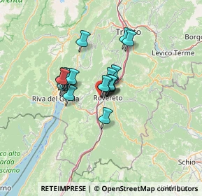 Mappa Via Libertà, 38068 Rovereto TN, Italia (8.779)