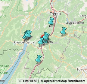 Mappa Via Libertà, 38068 Rovereto TN, Italia (9.23818)