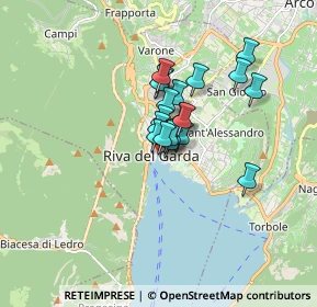 Mappa Via Giuseppe Mazzini, 38066 Riva del Garda TN, Italia (1.0175)