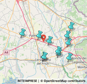 Mappa Aiello Del Friuli, 33041 Aiello del Friuli UD, Italia (7.10545)