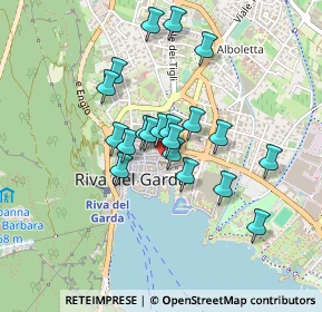 Mappa Viale Dante Alighieri, 38066 Riva del Garda TN, Italia (0.342)