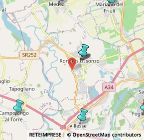 Mappa Località Fornace, 34076 Romans D'isonzo GO, Italia (3.37077)