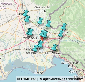 Mappa Località Fornace, 34076 Romans D'isonzo GO, Italia (10.02)