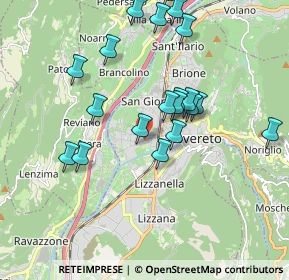 Mappa Viale della Vittoria, 38068 Rovereto TN, Italia (1.8445)