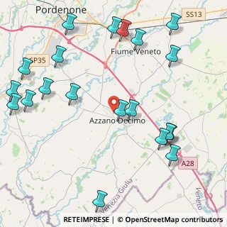 Mappa Via dei Salici, 33082 Azzano Decimo PN, Italia (5.401)