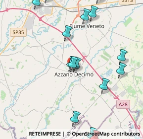 Mappa Via dei Salici, 33082 Azzano Decimo PN, Italia (5.8925)