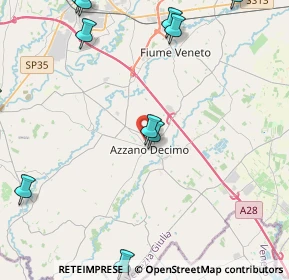 Mappa Via dei Salici, 33082 Azzano Decimo PN, Italia (7.291)