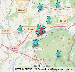 Mappa Via G. Bressani, 34072 Gradisca d'Isonzo GO, Italia (2.7425)