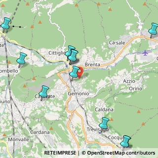 Mappa Via Montessori, 21036 Gemonio VA, Italia (2.61417)