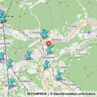 Mappa Via Montessori, 21036 Gemonio VA, Italia (3.11)
