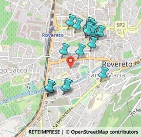 Mappa Via G. Segantini, 38068 Rovereto TN, Italia (0.44)