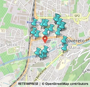 Mappa Via Federico Halbherr, 38068 Rovereto TN, Italia (0.3525)