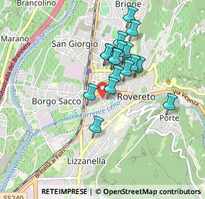 Mappa Via G. Segantini, 38068 Rovereto TN, Italia (0.69882)