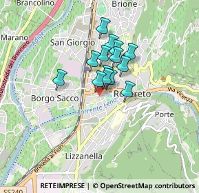Mappa Via G. Segantini, 38068 Rovereto TN, Italia (0.54)