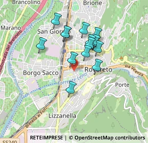 Mappa Via Federico Halbherr, 38068 Rovereto TN, Italia (0.71429)