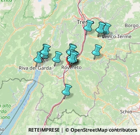 Mappa Via G. Segantini, 38068 Rovereto TN, Italia (9.26444)