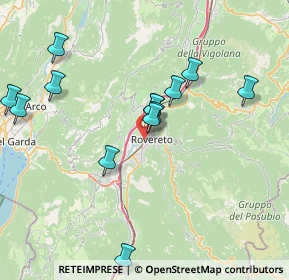 Mappa , 38068 Rovereto TN, Italia (7.68769)