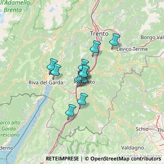 Mappa , 38068 Rovereto TN, Italia (7.91583)