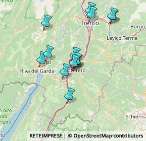 Mappa , 38068 Rovereto TN, Italia (12.81923)