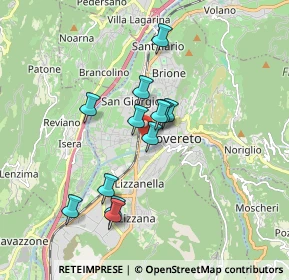 Mappa , 38068 Rovereto TN, Italia (1.41917)