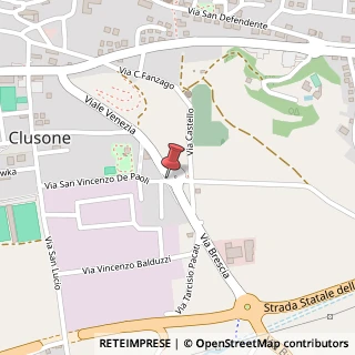 Mappa Via San Vincenzo de Paoli, 9, 24023 Clusone, Bergamo (Lombardia)