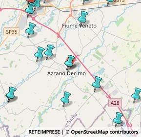 Mappa Via Santa Croce, 33082 Azzano Decimo PN, Italia (5.9235)