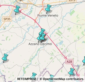 Mappa Via Santa Croce, 33082 Azzano Decimo PN, Italia (6.735)