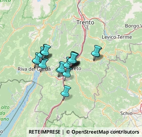 Mappa Via Santa Maria, 38068 Rovereto TN, Italia (7.886)