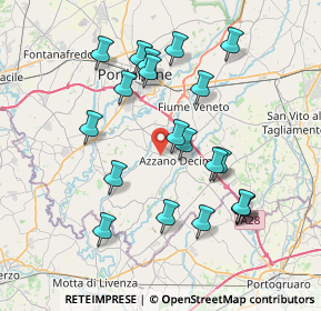 Mappa Via del Bosco, 33082 Azzano Decimo PN, Italia (7.389)