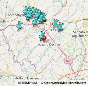 Mappa Via del Bosco, 33082 Azzano Decimo PN, Italia (7.54667)