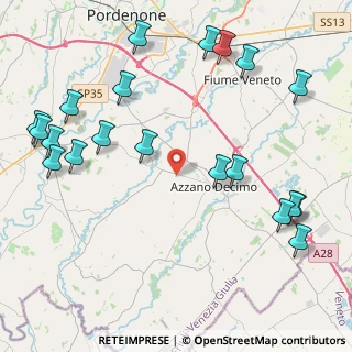 Mappa Via del Bosco, 33082 Azzano Decimo PN, Italia (5.3355)