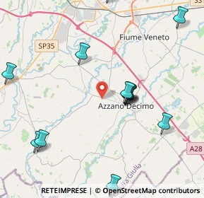 Mappa Via del Bosco, 33082 Azzano Decimo PN, Italia (5.8125)