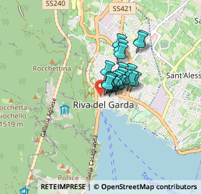 Mappa Via Fiume, 38066 Riva del Garda TN, Italia (0.4485)