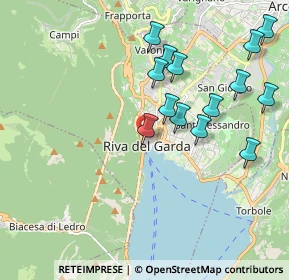 Mappa Via Fiume, 38066 Riva del Garda TN, Italia (1.98357)