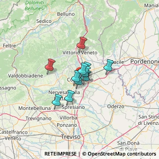 Mappa 31015 Conegliano TV, Italia (7.38545)