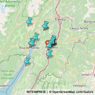 Mappa Via Clementino Vannetti, 38060 Isera TN, Italia (8.93429)