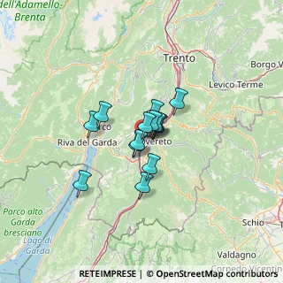 Mappa Via Clementino Vannetti, 38060 Isera TN, Italia (7.20286)