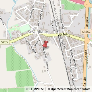 Mappa Via 4 Novembre, 20, 33050 Sevegliano UD, Italia, 33050 Bagnaria Arsa, Udine (Friuli-Venezia Giulia)